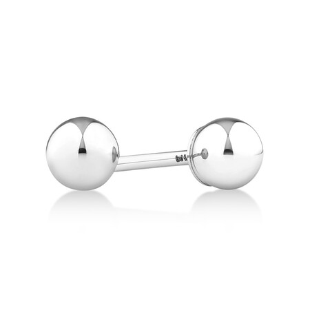 3mm Ball Stud Earrings in 10kt White Gold 3mm Ball Stud Earrings in 10kt White Gold