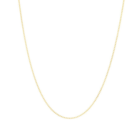 50cm (20") Curb Chain in 10ct Yellow Gold 50cm (20") Curb Chain in 10ct Yellow Gold