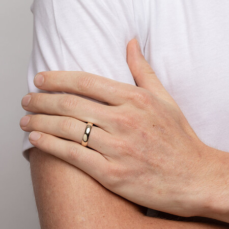 High Domed Wedding Band in 10ct Yellow Gold High Domed Wedding Band in 10ct Yellow Gold
