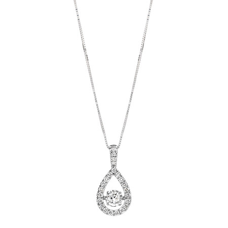 Everlight Pendant with 0.50 Carat TW of Diamonds in 14ct White Gold Everlight Pendant with 0.50 Carat TW of Diamonds in 14ct White Gold