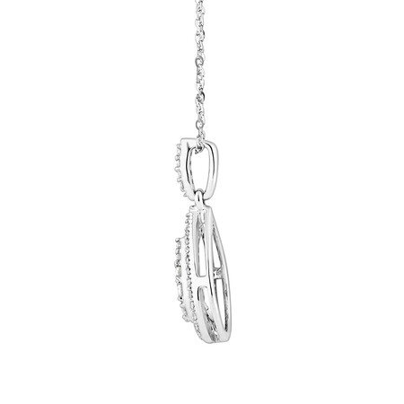 Pendant with 1/4 Carat TW of Diamonds in 10kt White Gold Pendant with 1/4 Carat TW of Diamonds in 10kt White Gold