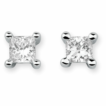 Stud Earrings with 0.33 Carat TW of Diamonds in 10kt White Gold Stud Earrings with 0.33 Carat TW of Diamonds in 10kt White Gold
