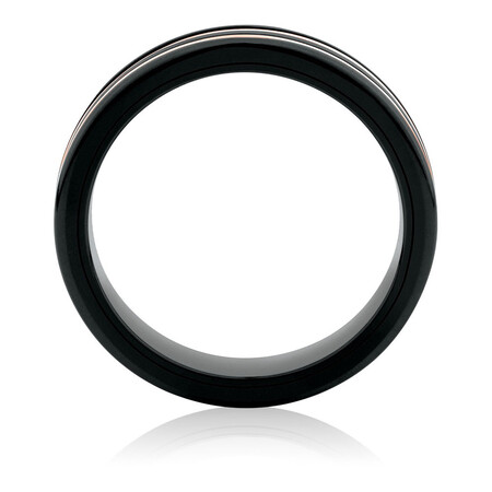 Ring in Black Titanium & 10kt Rose Gold Ring in Black Titanium & 10kt Rose Gold