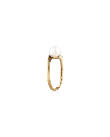 Ring with Cultured Freshwater Pearl in 10kt Yellow Gold Ring with Cultured Freshwater Pearl in 10kt Yellow Gold