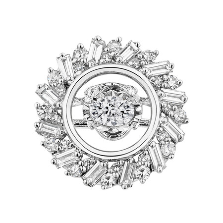 Everlight Fancy Pendant with 0.40 Carat TW of Diamonds in 10kt White Gold Everlight Fancy Pendant with 0.40 Carat TW of Diamonds in 10kt White Gold