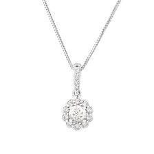 Southern Star Pendant with 0.38 Carat TW of Diamonds in 14kt White Gold