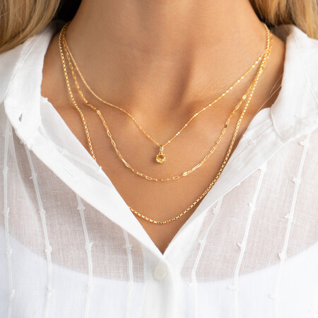 Pendant with Citrine in 10kt Yellow Gold Pendant with Citrine in 10kt Yellow Gold