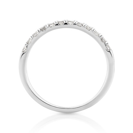 Wedding Band with 1/4 Carat TW of Diamonds in 14kt White Gold Wedding Band with 1/4 Carat TW of Diamonds in 14kt White Gold
