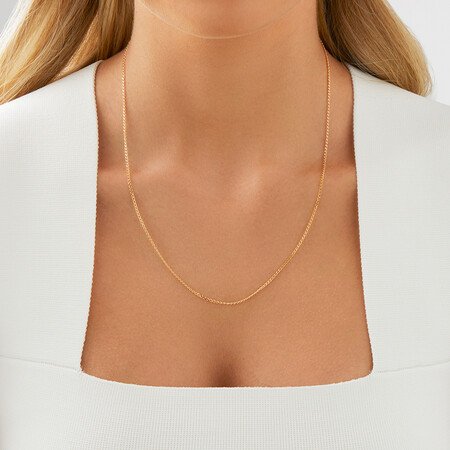 50cm (20") Curb Chain in 10ct Yellow Gold 50cm (20") Curb Chain in 10ct Yellow Gold