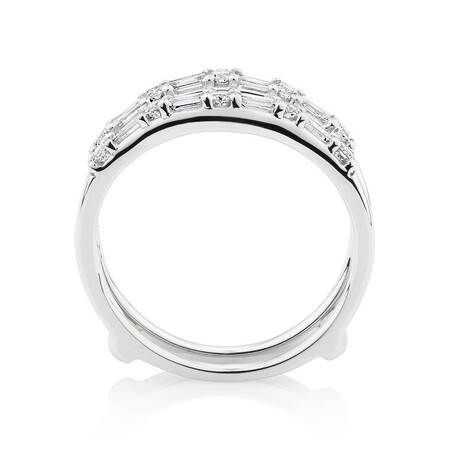 Enhancer Ring with 0.45 Carat TW of Diamonds in 10ct White Gold Enhancer Ring with 0.45 Carat TW of Diamonds in 10ct White Gold