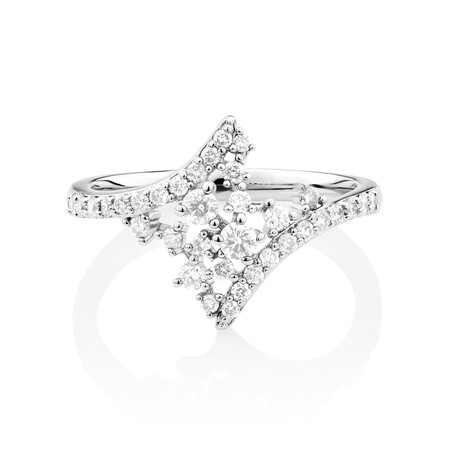 Scatter Ring with 0.50 Carat TW of Diamonds in 10ct White Gold Scatter Ring with 0.50 Carat TW of Diamonds in 10ct White Gold