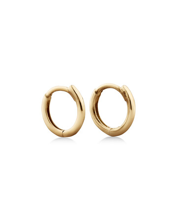8mm Polished Huggies In 10kt Yellow Gold 8mm Polished Huggies In 10kt Yellow Gold