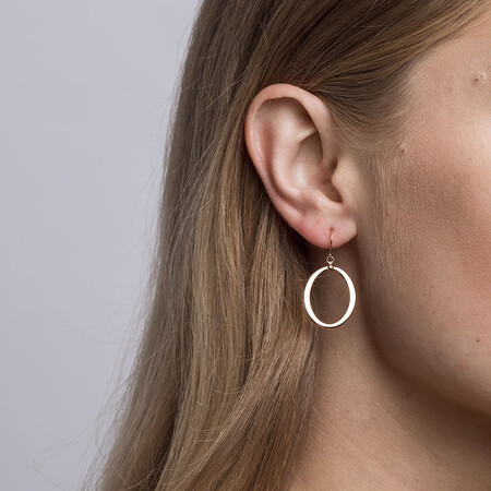 Drop Earrings in 10ct Rose Gold Drop Earrings in 10ct Rose Gold