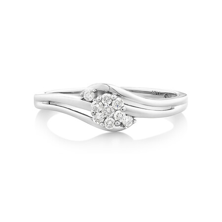 Promise Ring with Diamonds in 10kt White Gold Promise Ring with Diamonds in 10kt White Gold