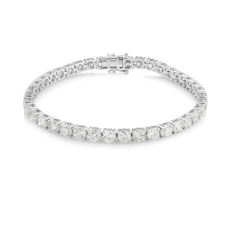 Tennis Bracelet with 11.90 Carat TW of Diamonds In 14kt White Gold Tennis Bracelet with 11.90 Carat TW of Diamonds In 14kt White Gold