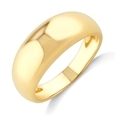 Medium Plain Dome Ring in 10kt Yellow Gold Medium Plain Dome Ring in 10kt Yellow Gold
