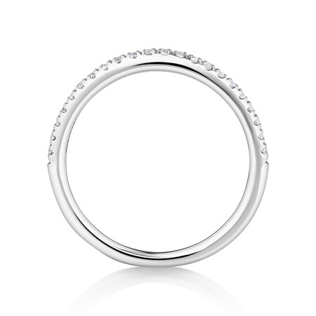Wedding Band with 1/5 Carat TW of Diamonds in 14kt White Gold Wedding Band with 1/5 Carat TW of Diamonds in 14kt White Gold
