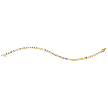 Tennis Bracelet with 3 Carat TW of Diamonds in 18ct Yellow Gold Tennis Bracelet with 3 Carat TW of Diamonds in 18ct Yellow Gold
