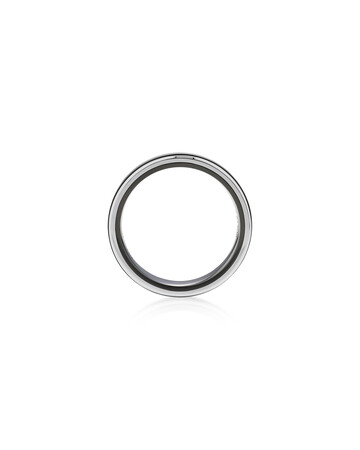 7mm Ring in 10kt White Gold & Black Titanium 7mm Ring in 10kt White Gold & Black Titanium