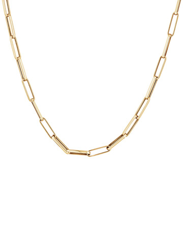45cm (18”) 4mm-4.5mm Width Hollow Rectangular Link Chain in 10kt Yellow Gold 45cm (18”) 4mm-4.5mm Width Hollow Rectangular Link Chain in 10kt Yellow Gold