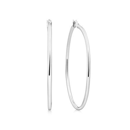 Hoop Earrings in Sterling Silver Hoop Earrings in Sterling Silver