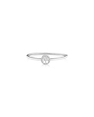 62mm Polished Tree of Life Bangle in Sterling Silver 62mm Polished Tree of Life Bangle in Sterling Silver
