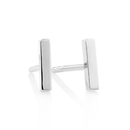 Stud Earring Set with Hamsa, Bar & Ball in Sterling Silver Stud Earring Set with Hamsa, Bar & Ball in Sterling Silver