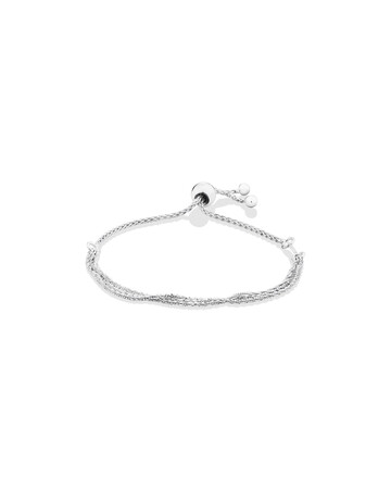 23cm (9.5") Triple Strand Twist Bolo Bracelet in Sterling Silver 23cm (9.5") Triple Strand Twist Bolo Bracelet in Sterling Silver