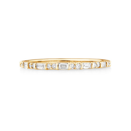 Evermore Wedding Band with 0.20 Carat TW of Diamonds in 10kt Yellow Gold Evermore Wedding Band with 0.20 Carat TW of Diamonds in 10kt Yellow Gold