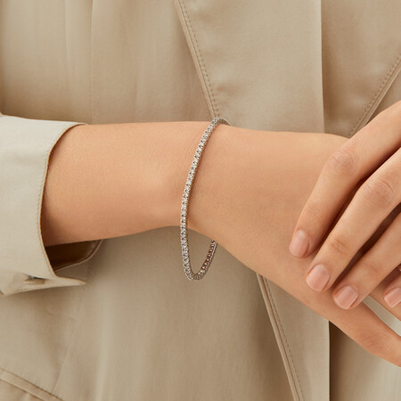 Tennis Bracelet with 3 Carat TW of Diamonds in 10kt White Gold Tennis Bracelet with 3 Carat TW of Diamonds in 10kt White Gold