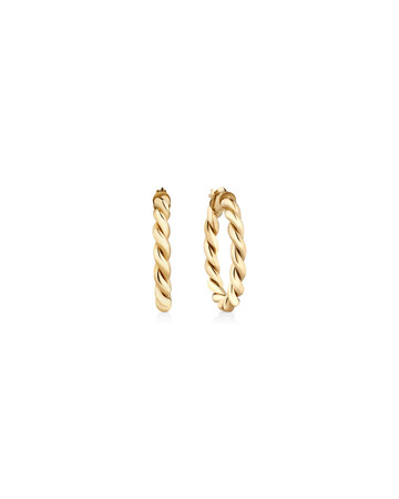 20mm Braid Twist Hoop in 10kt Yellow Gold 20mm Braid Twist Hoop in 10kt Yellow Gold