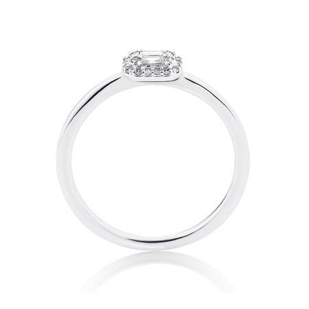 Evermore Promise Ring with 0.15 Carat TW of Diamonds in 10ct White Gold Evermore Promise Ring with 0.15 Carat TW of Diamonds in 10ct White Gold