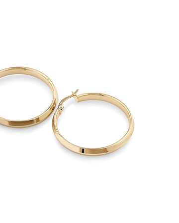 25mm Hoop Earrings In 10kt Yellow Gold 25mm Hoop Earrings In 10kt Yellow Gold