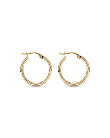 18mm Hoop Earrings in 10kt Yellow Gold 18mm Hoop Earrings in 10kt Yellow Gold