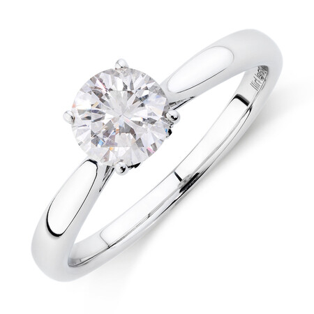 Solitaire Engagement Ring With 1 Carat TW Of Diamonds In 10ct White Gold Solitaire Engagement Ring With 1 Carat TW Of Diamonds In 10ct White Gold