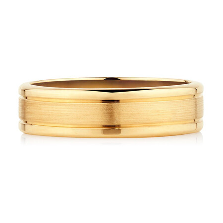 Men's Wedding Band in 10kt Yellow Gold Men's Wedding Band in 10kt Yellow Gold