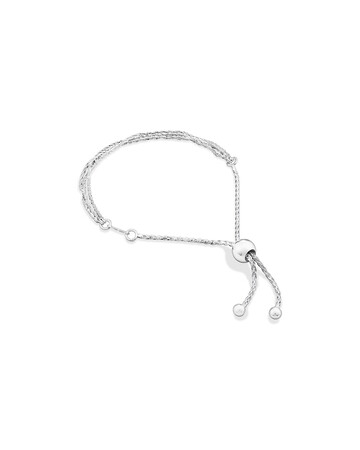 23cm (9.5") Triple Strand Twist Bolo Bracelet in Sterling Silver 23cm (9.5") Triple Strand Twist Bolo Bracelet in Sterling Silver