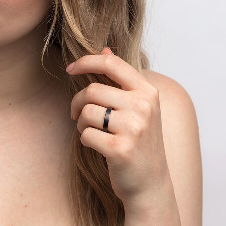 Ring in Black Titanium & 10ct Rose Gold Ring in Black Titanium & 10ct Rose Gold
