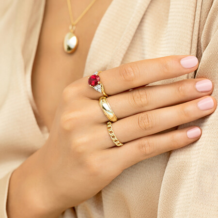 Dome Ring in 10ct Yellow Gold Dome Ring in 10ct Yellow Gold