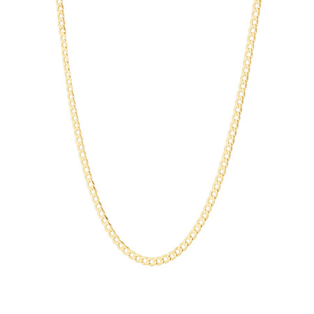 55cm (22") 3.5mm-4mm Width Curb Chain in 10kt Yellow Gold 55cm (22") 3.5mm-4mm Width Curb Chain in 10kt Yellow Gold