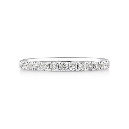 Wedding Band with 1/2 Carat TW of Diamonds in 14kt White Gold Wedding Band with 1/2 Carat TW of Diamonds in 14kt White Gold