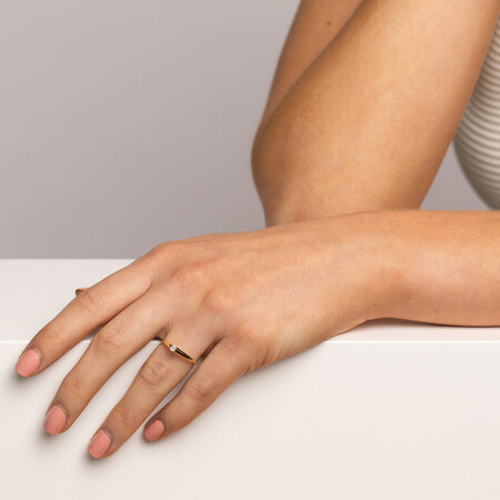 Promise Ring with Diamond in 10ct Yellow Gold Promise Ring with Diamond in 10ct Yellow Gold