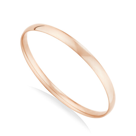 65mm Round Bangle in 10kt Rose Gold 65mm Round Bangle in 10kt Rose Gold