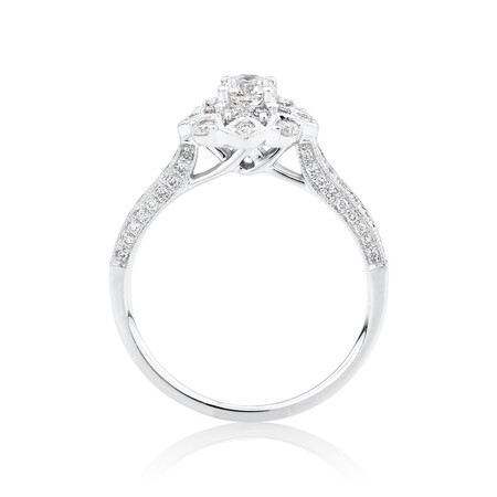 Engagement Ring with 0.75 Carat TW of Diamonds in 14ct White Gold Engagement Ring with 0.75 Carat TW of Diamonds in 14ct White Gold