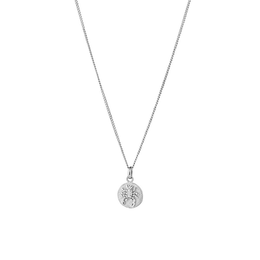 Cancer Zodiac Pendant In Sterling Silver