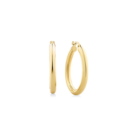 25mm Hoop Earrings in 10kt Yellow Gold 25mm Hoop Earrings in 10kt Yellow Gold