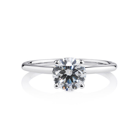 Laboratory-Created 1.50 Carat Diamond Ring in 14ct White Gold Laboratory-Created 1.50 Carat Diamond Ring in 14ct White Gold