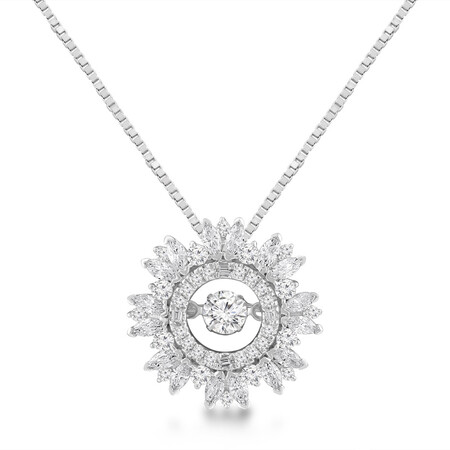 Everlight Pendant with 1 Carat TW of Diamonds in 14ct White Gold Everlight Pendant with 1 Carat TW of Diamonds in 14ct White Gold