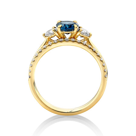 Bridal Set with Topaz & 0.60 Carat TW of Diamonds in 14ct Yellow Gold Bridal Set with Topaz & 0.60 Carat TW of Diamonds in 14ct Yellow Gold