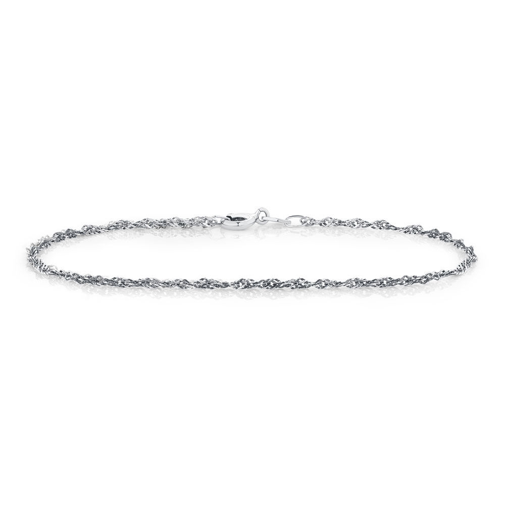 Singapore Bracelet in Sterling Silver